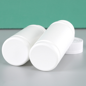 Customized Capsule White <b>Bottle</b> Pharmaceutical Packaging HDPE Plastic <b>Pill</b> Jar For Health Products With CRC Screw Cap - Product Image 2