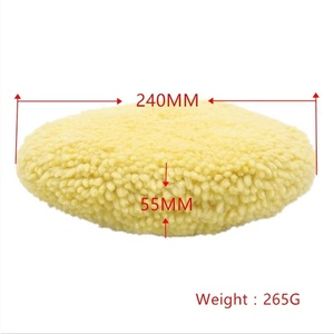Tampons de polissage en laine d'agneau professionnels Chichuang, unilatéraux, 8 pouces, pour le detailing automobile - Product Image 6