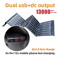 Chargeur solaire pliable pour téléphone portable 30W/40W/50W, panneau solaire ETFE, kit de charge pliable
