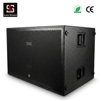Système de haut-parleurs audio professionnels avec caisson de basses de 3000 W de puissance de pointe, double caisson de basses de 18 pouces, ligne de basses active, étanche, 4 ohms