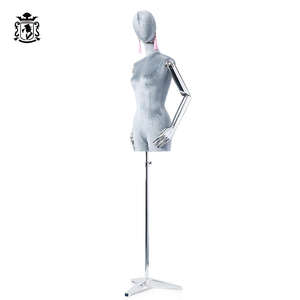 Maniquíes <span class=keywords><strong>de</strong></span> Medio Cuerpo <span class=keywords><strong>de</strong></span> ABS <span class=keywords><strong>de</strong></span> Alta Calidad RuiChen, Cubiertos <span class=keywords><strong>de</strong></span> Terciopelo, con Soporte <span class=keywords><strong>de</strong></span> Exhibición para Ventana, Brazos Ajustables para Sastre y <span class=keywords><strong>Modista</strong></span> - Product Image 1