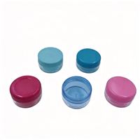 Pot de crème pour les yeux le plus vendu, pots cosmétiques en plastique bon marché 3g 5g 10g 15g 20g, petit pot cosmétique rond transparent en plastique