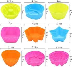 ถ้วยซิลิโคนทำมัฟฟินลายลูกไม้ DIY สำหรับทำสบู่ เค้ก ช็อกโกแลต พุดดิ้ง แบบ 4 ชิ้น เป็นมิตรกับสิ่งแวดล้อม ทันสมัย - Product Image 3