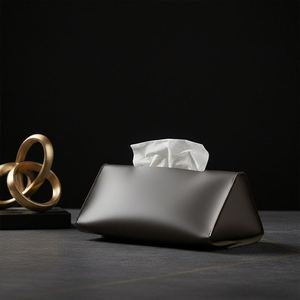 Pu Rectangle Holder Elegant Leather Facial Paper Dispenser Tissue Box Cover for <b>Car</b> <b>Table</b> - Product Image 3