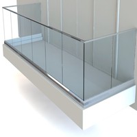 Système de balustrade en verre pour balcon et escalier en aluminium PRIMA, directement de l'usine, avec poteaux ou verre, pour projets résidentiels