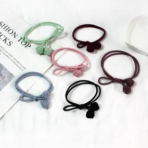 Japanese and Korean handmade cherry knot rubber band sweet hair accessories