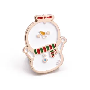 Spilla personalizzata mini cute snow man imitazione smalto spilla smaltata morbida