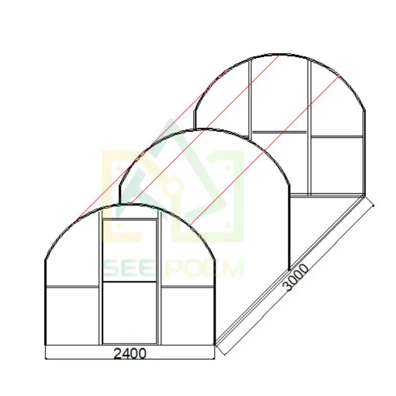 Vente en gros d'usine de serre de protection UV Film plastique Serre de jardin à vendre