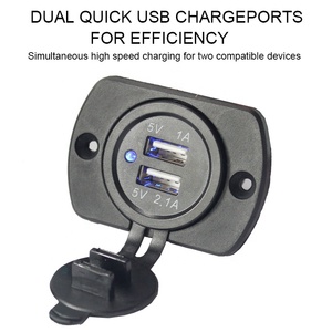 12v/24v 2.1A 1A sortie étanche double USB changeur accessoire <span class=keywords><strong>prise</strong></span> de courant 24 <span class=keywords><strong>volts</strong></span> chargeur de <span class=keywords><strong>voiture</strong></span> - Product Image 5
