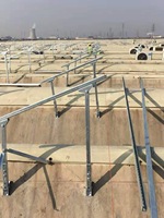 Système de fixation de panneaux solaires pour toiture, structure de montage photovoltaïque, support de montage au sol ou sur toit, anodisé