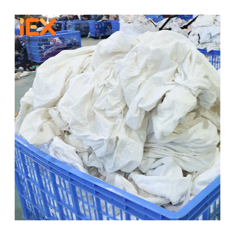 Panos brancos de pano de tecido de fibra para limpeza de algodão para a indústria