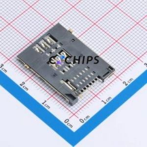 XDSM-8011-0526 SIM Card Connector SMD Connector Self-Return Type 1.8mm - Product Image 2