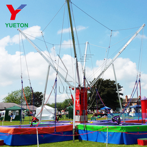 Cheap Price Amusement Park Rides Fairground Manege Attraction 4 Stage in 1 Jump Euro <strong>Bungee</strong> Trampoline for Sale - Product Image 1
