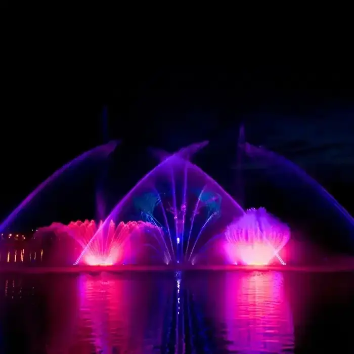 Fuente de arco iris de China directa personalizada al aire libre moderna fuente de música para bailar en el agua fábrica