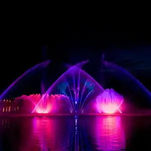 China Rainbows Fountain Direct Custom Outdoor Modern Water Dancing Music Fountain Factory