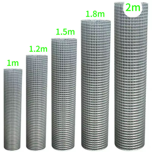 Malla de Alambre de Hierro Galvanizado con Orificios Cuadrados, Panel de Malla Soldada Eléctricamente, Rollos de Malla Soldada Eléctricamente para Uso en Construcción, Servicio de Corte - Product Image 3