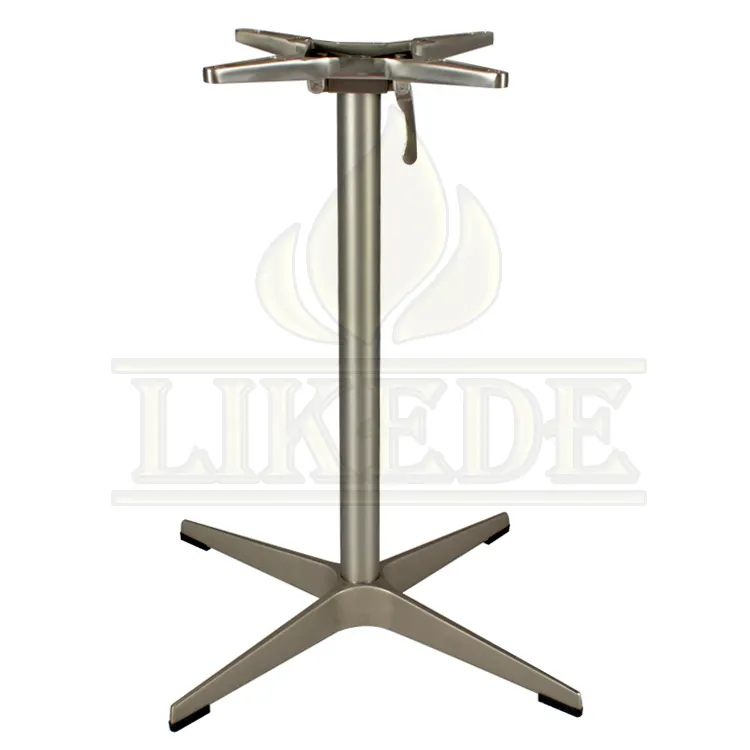 Base de table pliante extérieure en aluminium pliable en métal pour restaurant