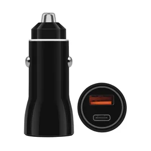 12V/24V USB Outlet USB-C Multiple Car Charger Socket 17W Fast Charging Car Charger For Phone