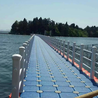 Pont flottant modulaire XinYI en HDPE avec charnières pour accès en bord de mer, en lac et en marina