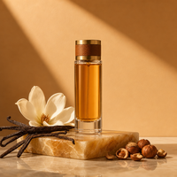 Vente en gros de flacons de parfum en verre ronds personnalisés de 15 ml, 20 ml, 30 ml, 50 ml, 100 ml avec bouchon, flacon de parfum vide