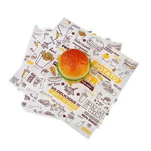 Papier sulfurisé jetable personnalisé pour hamburgers, sandwichs et frites – Emballage durable et résistant à l'huile - Product Image 5
