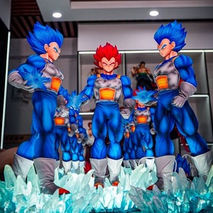 Figura de Anime Personalizada OEM ODM JT-089, Estatua Iluminada de Vegeta <span class=keywords><strong>Super</strong></span> Saiyan Blue, Modelo de Adorno, Decoración de Escritorio - Product Image 5