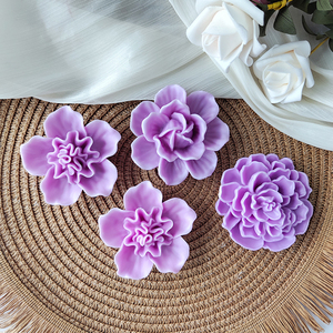 Uma Variedade de Forma De Flor Bolo Decoração Baking Mold Rose Chocolate Mold Diy Scented Candle Decoration - Product Image 4
