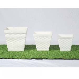 Pot de fleurs en plastique MLV de couleur unie, design classique, idéal pour les succulentes et les cactus, vente en gros - Product Image 2