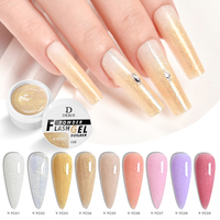 Deroi Gel Constructeur Thixotrope à Paillettes Fines, Faible Viscosité, Empêche le Débordement du Gel, Thixo-Gel Constructeur pour Extension d'Ongles