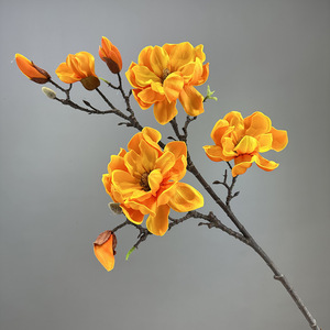 Plante artificielle décorative, bouquet <span class=keywords><strong>de</strong></span> magnolias pour la décoration <span class=keywords><strong>de</strong></span> bureau, <span class=keywords><strong>de</strong></span> jardin et <span class=keywords><strong>de</strong></span> la maison, fleur artificielle imitée personnalisable - Product Image 2