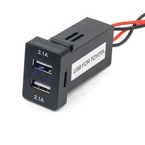 2.1A Dual USB Presa di Alimentazione Caricabatteria Da Auto Veloce Per Auto