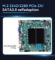 Placa Base Industrial para Servidor/Estación de Trabajo, Minorista, 8va/10ma Gen. I5 8257U I7 1065G7U, WIFI, BT, SATA, 2USB2.0, VGA, LVDS, Mini ITX