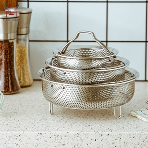 Stainless Steel <strong>Steamer</strong> Basket <strong>Insert</strong> for <strong>Pots</strong> Pressure Cookers 304 Kitchen Tool <strong>Vegetable</strong> Fish Steaming Tray Cooking Accessory - Product Image 4