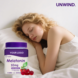 Vendita Calda Integratore Vegano Liposomiale Naturemade in Bulk 3mg 5mg 10mg Magnesio L-teanina Ashwagandha Melatonina Gommose per il Sonno - Product Image 3