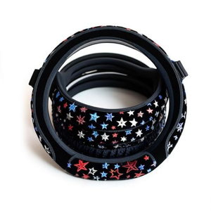 Funda para Volante Negra con Diseño de Estrellas para Decoración Interior de Automóviles - Product Image 2