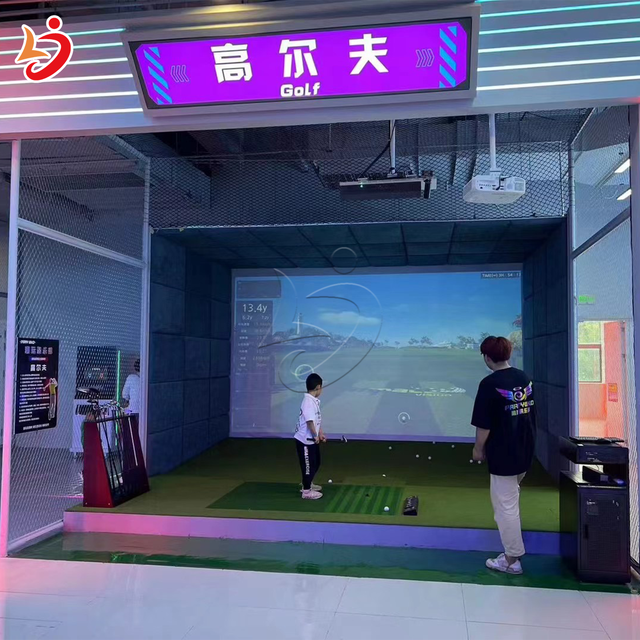 Wholesale Indoor Home Family Golf Simulator Interactive 1080p Projection Sport Amusement Park MR Equipment Shopping Mall