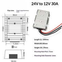 AIsmartlink Convertisseur d'alimentation abaisseur 24V vers 12V 5A 10A 30A 40A non isolé pour voitures et drones