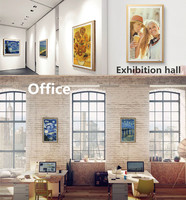 Vente en gros de 15 21.5 pouces photo art acrylique NFT vidéo objet infini transparent ou 32 43 55 65 pouces cadre photo numérique affichage