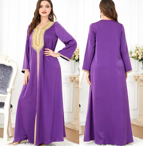 <span class=keywords><strong>M</strong></span>-55 Abayas Dubai Kleding 2023 Kalkoen Kaftan Islamic Kleding Abaya Vrouwen Moslim Jurken - Product Image 4