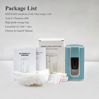 Diffuseur d'huiles essentielles ultrasonique sans eau rechargeable en aluminium, marque privée exclusive, haute qualité, vente chaude