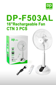 16Inch Đứng Fan Có Thể Sạc Lại AC DC Bệ Fan Với Ánh Sáng Ban Đêm Điều Khiển Từ Xa Đầu Ra <span class=keywords><strong>USB</strong></span> - Product Image 5
