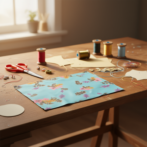 Accessorio in tessuto Ilan 100cmx150cm con stampa floreale per lavori artigianali - Product Image 2