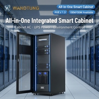 Armoire réseau compacte à porte vitrée certifiée CE pour serveurs informatiques