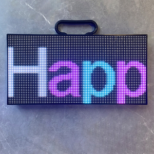 Xách tay đầy đủ màu sắc <span class=keywords><strong>LED</strong></span> dấu hiệu tùy chỉnh mã vạch tay đăng quảng cáo video liên tục DC điện áp từ xa lập trình pantalla - Product Image 3
