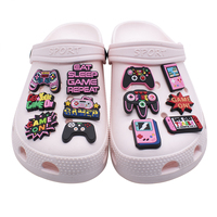 Breloques de chaussures personnalisées KLS PVC Gamer World Collection, style mixte, pour décorations variées