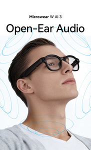Gafas Inteligentes W Al 3 <span class=keywords><strong>con</strong></span> <span class=keywords><strong>Cámara</strong></span>, Videollamadas 1080P, Control Táctil, Batería <span class=keywords><strong>de</strong></span> 300 mAh, IA, Traducción Simultánea - Product Image 6