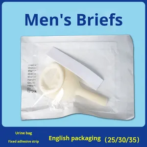 CE chứng nhận tiếng ANh bao bì y tế dùng một lần Latex nam nước tiểu Bộ sưu tập tay áo cho bệnh nhân nằm liệt giường không kiểm soát - Product Image 4