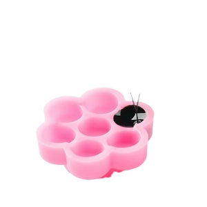 ถาดวางกาวต่อขนตาแบบถ้วยดอกไม้สีชมพู ป้องกันกาวแห้งเร็ว - Product Image 6