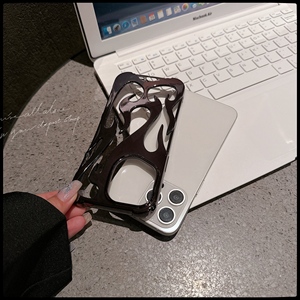 Mạ Ngọn Lử<span class=keywords><strong>a</strong></span> Hình Hollow out Điện Thoại Trường Hợp Đối Với iPhone 12 13 14 15 Pro Max Thoáng Khí Làm Mát Nhiệt Bức Xạ Chống Sốc Bì<span class=keywords><strong>a</strong></span> - Product Image 5