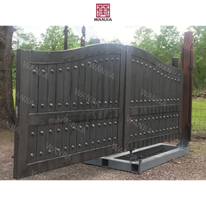 Porte principale en <span class=keywords><strong>fer</strong></span> <span class=keywords><strong>forgé</strong></span>, design de portail extérieur en métal, portail de garage, porte principale en métal, entrée extérieure, porte en <span class=keywords><strong>fer</strong></span> <span class=keywords><strong>forgé</strong></span> pour la maison - Product Image 2